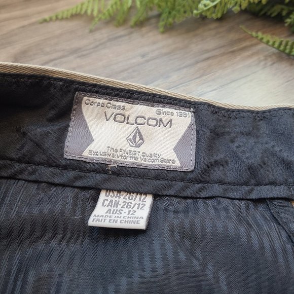 Boys Khaki Volcom Pants - Picture 6 of 11